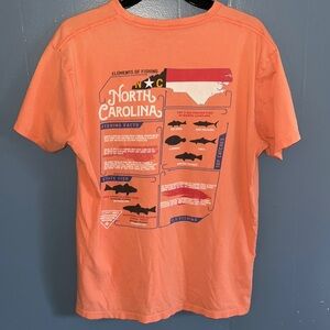 🎣Men’s Columbia PFG North Carolina Graphic Tee•L•Orange